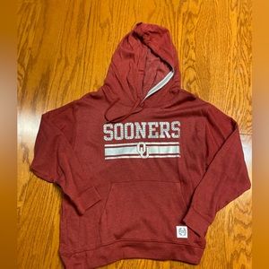 New Women’s PINK Oklahoma Sooners Gem Hoodie Large L